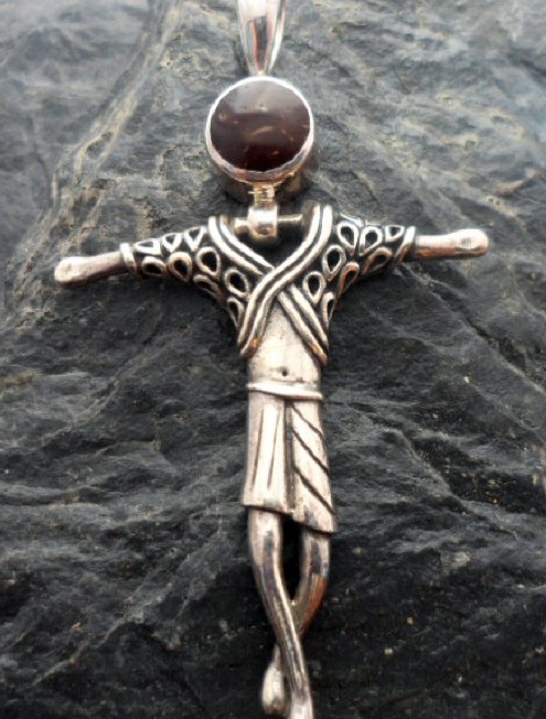 Sterling Silver Asian Man Pendan