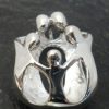 Large Sterling Silver Circle of Love, Family of 5 Pendant