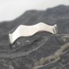 Polished Sterling Silver Toe Ring with Wavy Edge