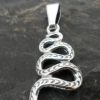 Sterling Silver Engraved Snake Pendant