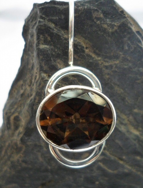 Sterling Silver Smoky Quartz Drop Earrings