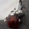 Sterling Silver Baltic Amber Cherub Pendant/Charm
