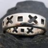 Sterling Silver X and O Ring size 8