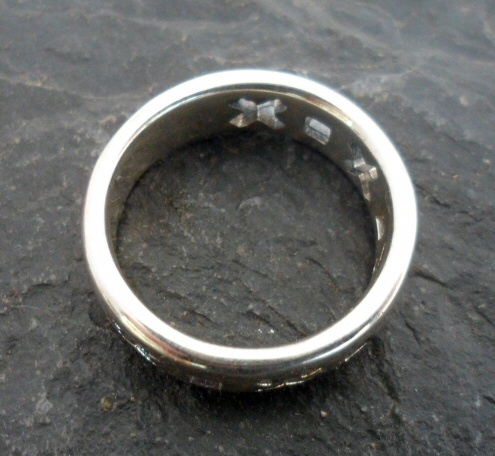 Sterling Silver X and O Ring