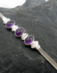 Sterling Silver and Gemstone Bracelets