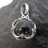 Small Sterling Silver Clear Rock Crystal Quartz Sphere Pendant