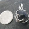 Small Sterling Silver Clear Rock Crystal Quartz Sphere Pendant