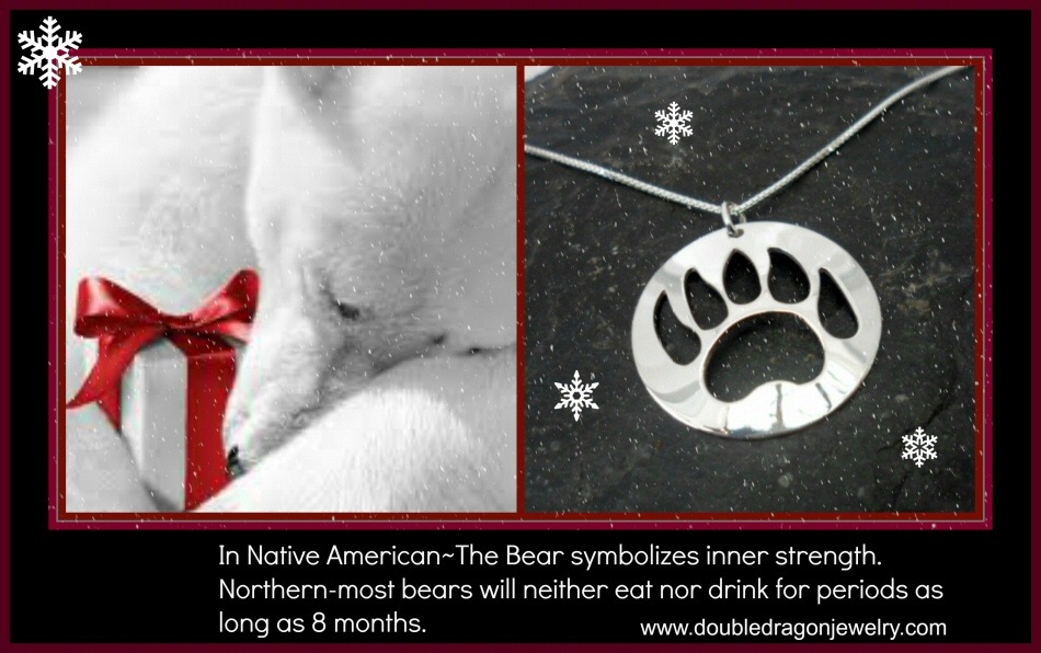 Nancy Dawson Sterling Silver Native Bear Paw Necklace
