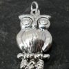 Large Sterling Silver Puffy Owl Pendant