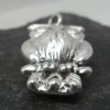 Large Sterling Silver Puffy Owl Pendant