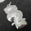 Large Sterling Silver Puffy Owl Pendant