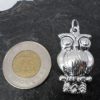 Large Sterling Silver Puffy Owl Pendant