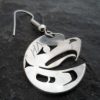 Vincent Henson Sterling Silver Eagle Earrings