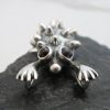 Sterling Silver Hedgehog Garnet Pendant