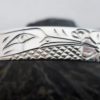 Vincent Henson Sterling Silver Native Hummingbird Cuff Bracelet