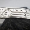Vincent Henson Sterling Silver Native Hummingbird Cuff Bracelet
