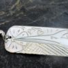 Vincent Henson Sterling Silver Engraved Hummingbird Earrings