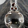 Sterling Silver Clear Rock Crystal Ball Pendant