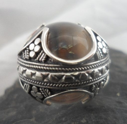 Sterling Silver Clear Rock Crystal Ball Pendant