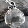 Sterling Silver Clear Rock Crystal Ball Pendant