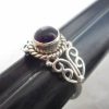 Sterling Silver Celtic Amethyst Ring size 8