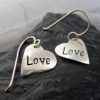 Sterling Silver Heart Love Earrings
